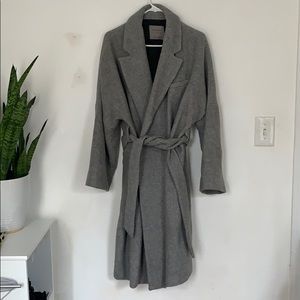 Like new Zara grey wool coat size XL